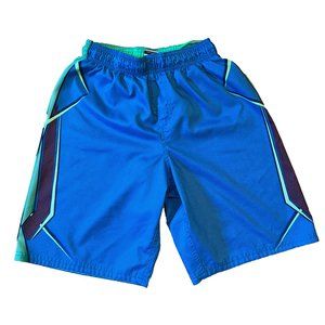 VINTAGE NIKE Green and Blue Bathing Suit